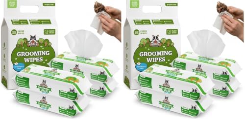 Pogi’s Dog Wipes – Hypoallergenic Pet Wipes for Paws, Body & Butt – Cleaning & Hydrating, Fragrance Free, 400 Count (Pack of 2)