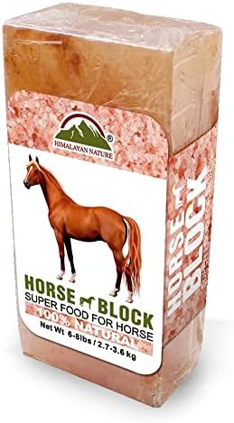 Himalayan Nature Horse Licking Salt, Animal Licking Mineral Salt Brick - 5 Lbs