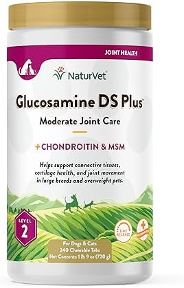 NaturVet Moderate Joint Care with Chondroitin & MSM, Dogs & Cats, 240ct