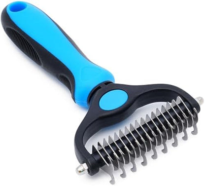 Dog Grooming Rake, Dog Brush for Shedding for Dogs and Cats