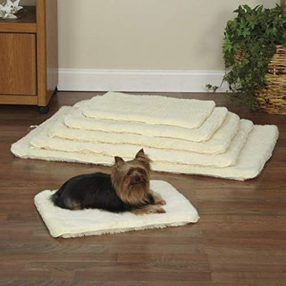 Slumber Pet Double-Sided Sherpa Mats - Versatile and Comfortable Mats for Dogs and Cats - Large, Natural