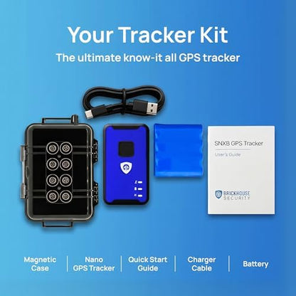 Brickhouse Security Spark Nano GPS Tracker for Vehicles, 140 Day Battery