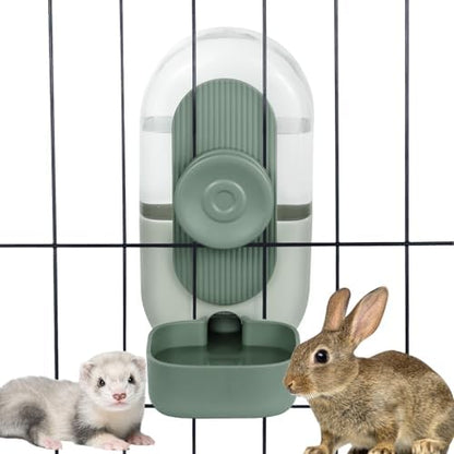 Lemtrflo 28oz Rabbit Water Bottle Dispenser, Bunny Cage Water Bowl