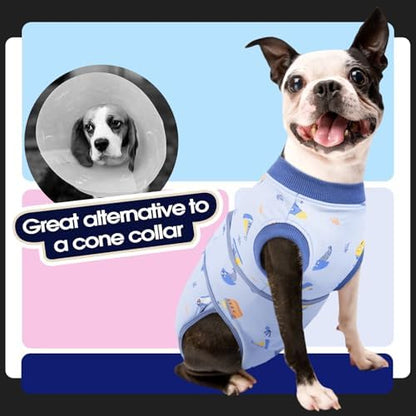 FUAMEY Dog Recovery Suit, Soft Surgical Suit for Dogs Onesie for Surgery