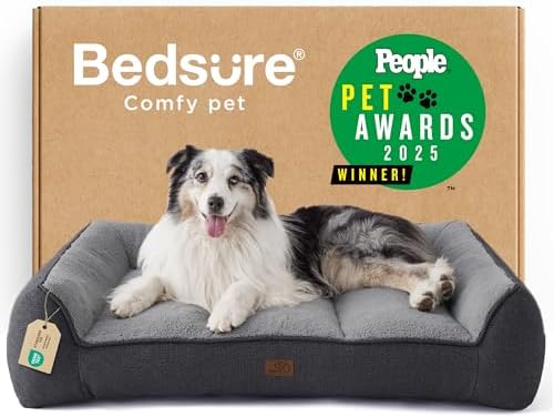 Bedsure SupportMax™ Extra Thick Orthopedic XL Dog Beds Large Sized Dog