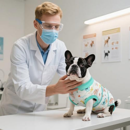 Kuoser Recovery Suit for Dogs Cats, Soft Dog Surgery Suit Female Male Spay