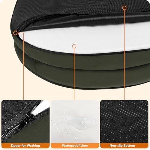 Dwanton Orthopedic Waterproof X-Large Dog Bed Sofa, Gel Memory Foam, 45"