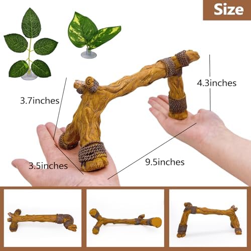 Snake Climbing Branch,Resin Reptile Wood Trunk Enclosure Branches Decor