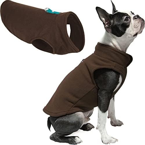 Gooby Fleece Vest Dog Sweater, Turquoise, Small