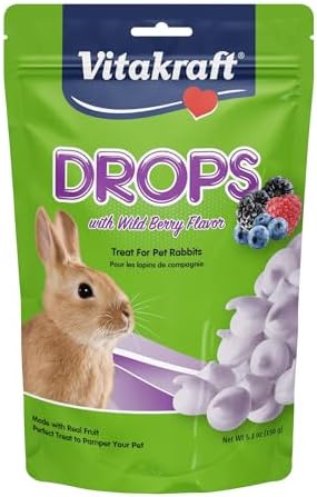 Vitakraft Drops Rabbit Treat with Wildberry Flavor 5.3 oz.