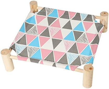 Patas Lague Cat Hammock Bed Small Eleveted Dog Bed 19x19 in Triangle