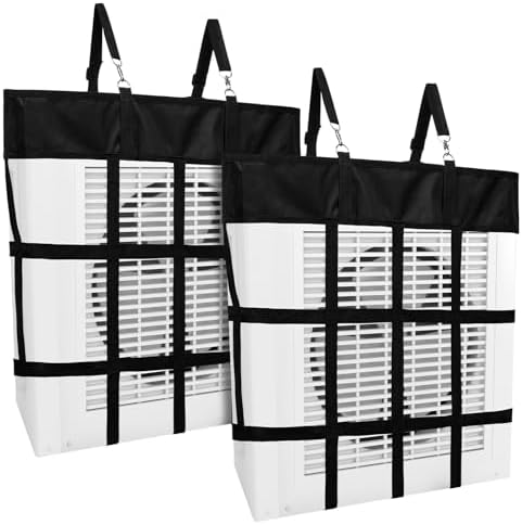 Tessco for you 2 Pcs Box Fan Holders for Horse Stall, Nylon Bag,Black