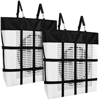 Tessco for you 2 Pcs Box Fan Holders for Horse Stall, Nylon Bag,Black