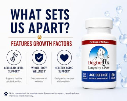 DogtorRx Age Defense Joint & Mobility Support for Senior Dogs, 60 Ct
