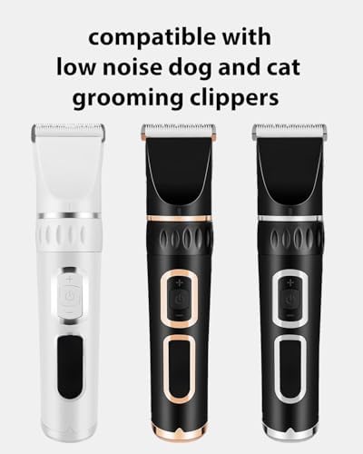 2 Pack Dog Grooming Replacement Blades for HOLDOG Dog Grooming Kit, Ceramic Edge for Smooth Cutting Compatible with HOLDOG Cat Clippers, 2 Cleaning Brush