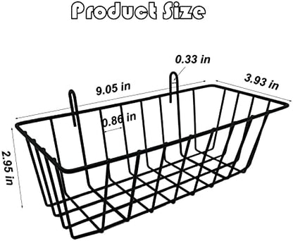 Rabbit Hay Feeder Rack Guinea Pig Hay Dispenser for Cage Hanging Metal Feeder Small Animals Hay Holder Manger for Rabbits Guinea Pigs Chinchillas Ferrets (Black - 2 in a Group)