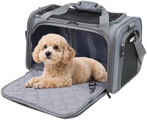 EliteField Deluxe Soft Pet Carrier for Cats and Dogs (3-Year Warranty)