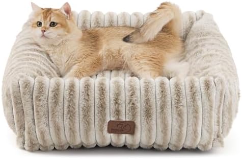 Bedsure ComfyFleece™ Dog Bed for Small Dogs & Cats Washable，20in Amphora