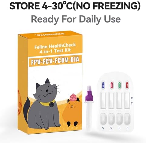 Home Check 4-in-1 Feline Home Wellness Kit – Easy Cat Health Monitor 2 (Pack)