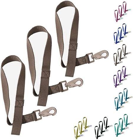 Majestic Ally Pack of 3 Horse Bucket Strap Hangers – Practical and Easy Design for Indoor or Outdoor Use -Set of 3,-1"x22"