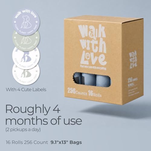 Poop Bags for Dogs, Leak Proof and Mess-free Waste Bags,128 Bags