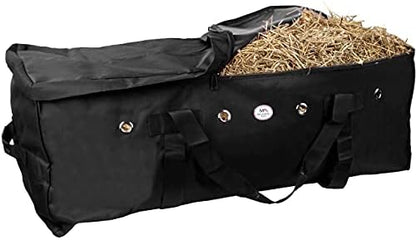 Majestic Ally 1200 D Nylon Fabric Heavy-Duty Hay Bale Storage Bag (Black, Large) (Pack of 2)