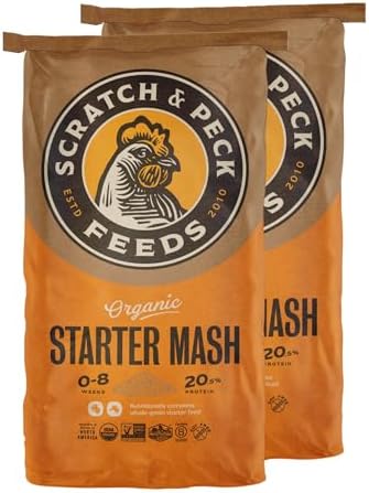Scratch and Peck Feeds | Starter Mash for Chickens & Ducks | 50 lb Bag