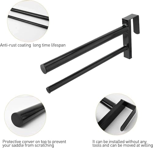 6PCS Saddle Rack,Heavy Duty Portable Saddle Rack Stand Removable Saddle Stand with 2 Bars for English and Western Saddles