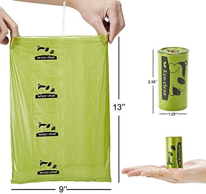 ECO-CLEAN Poop Bags Biodegradable, 16 Rolls/240 Bags Dog Waste Bags