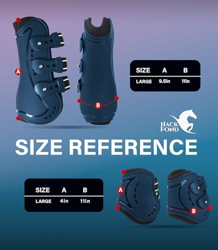 4/Pack Horse Jumping Boots, Open Front & Fetlock Boots for Jumping