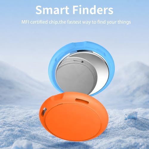 2 Pack Tracker Tags Finder Apple Find My MFi Certified Waterproof iOS Only