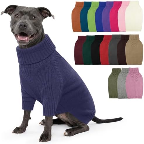 IECOii XL Dog Sweater, Winter Doggy Clothes for Medium Dogs Girl Boy
