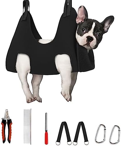 Supet Dog Grooming Hammock for Nail Trimming, Pet Grooming Hanging Harness