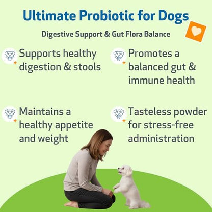Pet Wellbeing Ultimate Probiotic 9 Strains for Dogs - Gut Health, 160 g