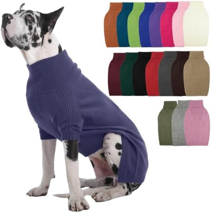 IECOii Great Dane Sweater,Extra Large Dog Sweaters for Giant Breed Dogs 4XL