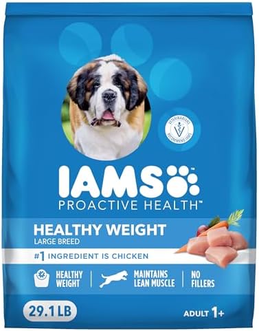 IAMS Proactive Health Healthy Weight Large Dry Dog Food, Chicken, 29.1 lb