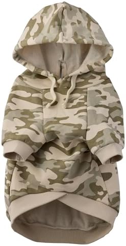 Pet Passion Rocky II Dog Hoodie, Sage Camo, X-Small