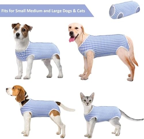 Kuoser Surgical Recovery Suit for Dogs Cats, E-Collar Alternative