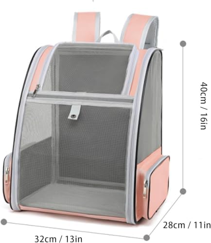 Ventilated Cats Dogs Rabbits Carrier Backpack for Small Pets and Puppies – Perfect for Outdoor Adventures and Vet Visits, Ultimate Comfort On-The-Go (Black)