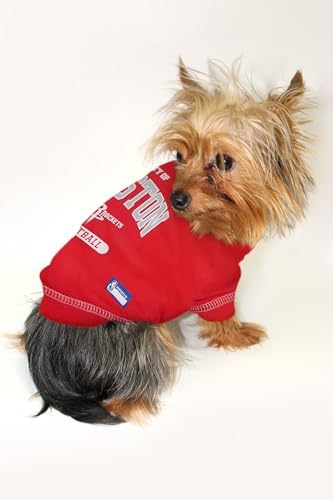 Pets First NBA Licensed Hoodies & T-shirt for Dogs & Cats, Houston Rockets, Medium