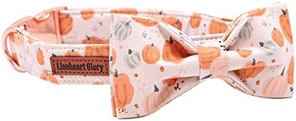 Lionheart glory Premium Dog Collars, Bowtie Dog Collar, Adjustable Heavy Duty Halloween Dog Collar with Bow for Large Dogs