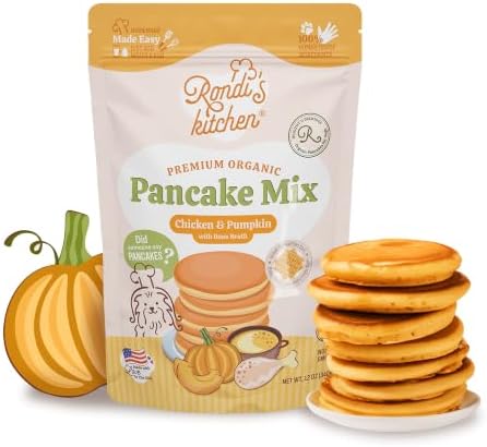 Organic Dog Pancake Mix, Chicken & Pumpkin, Bone Broth