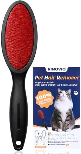Magic Lint Remover Brush for Pet Hair, Reusable 2-Sided, 1 Pack