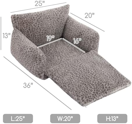Hollypet Cat Bed Small Dog Orthopedic Couch Beds for Pets up to 20 lbs