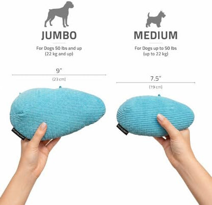 Playology Durable Plush Toy - Crinkle Egg - Jumbo, Peanut Butter Scent