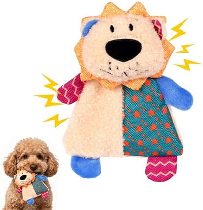 Squeaky Stuffed Dog Toy Small, No-Stuffing Crinkle Paper Dog Toy