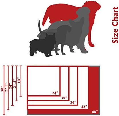 48" Towers Gray Crate Dog Bed Mat By Majestic Pet Products