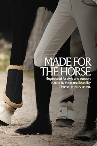 Equinavia Vali Fleece Horse Boots Set, Protective Tendon Boots for Horses