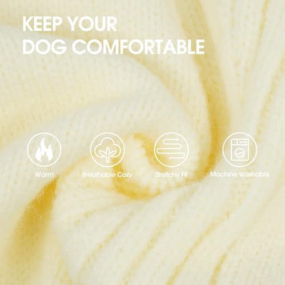 IECOii Great Dane Sweater,Extra Large Dog Sweaters for Giant Breed Dogs 4XL