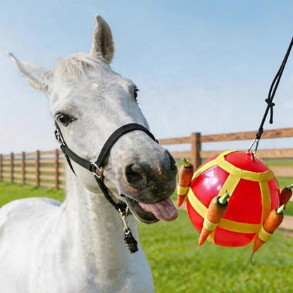 Horse Treat Ball & Horse Stall Toys (Red)